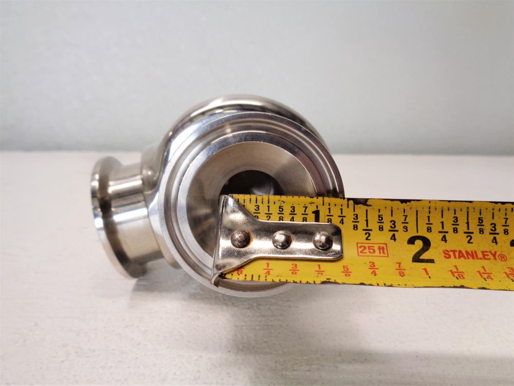 Universal 3/4" x 1" Tri-Clamp Sanitary Relief Valve, Stainless Steel